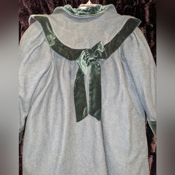 Petite Coquette Green Girls Formal Coat- 5 - Picture 7 of 11